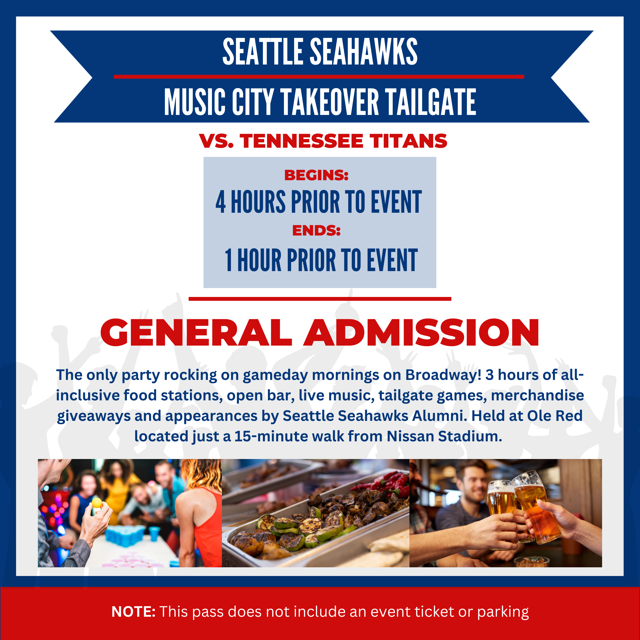 Ole Red - Nashville Seattle Tailgate Seating Chart